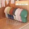 Suporte de acrílico para guardar chapéus para uso doméstico, organizador de bonés de beisebol para mesa, expositor e suporte organizador de chapéus com múltiplos compartimentos