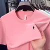 Camiseta de Verano para Hombre de Algodón Puro Manga Corta Sencilla Color Sólido Cuello Redondo Estilo Japonés Juvenil Casual de Color Sólido Camiseta Deportiva de Algodón Manga Corta