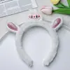 Diadema de Cabeza de Muñeca Monstruo Bubu Marta Burbuja Suave Linda Femenina Corazón Bola de Pelo Conejo Linda Dibujo Animado Peluche Diadema