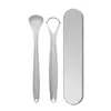 Raspador de Língua de Aço Inoxidável do Fabricante, Escova para Revestimento da Língua, Artefato para Remoção do Mau Hálito, Limpador de Língua para Adultos, Ferramenta de Limpeza Oral, Raspador de Língua