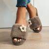 Zapatillas Mao Mao de comercio exterior para mujer, otoño e invierno, nuevas zapatillas de interior para el hogar, cómodas zapatillas de algodón, venta al por mayor