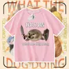2026 Mi Cuchillo Escudo Perro Cuello Redondo Manga Corta Camiseta Verano Niños y Niñas Shiba Inu Divertido Emoticono Abstracto Top de Algodón Puro