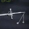 Horquilla con colgante de espada china, accesorio para el pelo sencillo, de metal duro, para la parte trasera de la cabeza, ideal para celebridades cibernéticas, horquilla clásica.