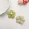 Tecido Dupla Camada Flor de Cinco Pétalas Acessórios Pérola Flor Estéreo Fofo Acessórios DIY Roupas Acessórios de Cabelo Sapatos e Meias Acessórios para Bolsa