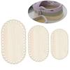 Cuna de madera tejida a mano para bebé y mascota, cesta portátil, placa base, tablero de madera perforado