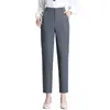 Calça Harem Khaki Personalizada Feminina Primavera Outono 2026 Nova Moda Reta Solta Estilo Coreano Cintura Alta Emagrecimento Cobertura
