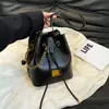 Bolsas Vintage para Mujer de Moda 2025 Nueva Moda Bolso Cubo de Gran Capacidad Bolso Cruzado con Cierre de Cordón Bolso de Alta Gama para Madre e Hija