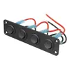 Interruptor Tipo Barco Interruptor Ojo de Gato Panel Combinado Modificación de Coche Yate RV Botón de Control de Aparatos Electrónicos Interruptor