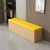 Banqueta de sofá con armario de almacenamiento, mueble largo tapizado para sentarse, caja de almacenamiento para sentarse, taburete para cambiarse los zapatos, zapatero, silla de madera maciza
