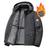 [Fabricante] Ropa de abrigo de invierno para hombre, Nueva marca de moda Otoño e Invierno, Ropa de abrigo gruesa de terciopelo talla grande