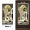 Agua Corriente Trae Riqueza, Lujo Ligero de Gama Alta Pintura para Vestíbulo, Pintura Decorativa para Puerta de Entrada, Paisaje Escénico de Estilo Chino Nuevo Pintura de Pared Iluminada con LED