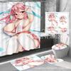 Amazon Serie de Personajes Populares Transfronterizos Impresión Digital Poliéster Impermeable y Resistente al Moho Cortina de Ducha Juego de Cuatro Piezas Fabricante