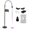 Lâmpada Roxo UV para Cílios para Extensão de Cílios, Lâmpada LED Especial Secagem Rápida 5W 10W, Luz Roxa para Extensão de Cílios com Interruptor de Pedal