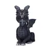 Ornamentos de Gato Bruxo de Halloween Transfronteiriços Novos Ornamentos de Resina de Gato Preto Decoração de Design de Atmosfera de Halloween