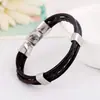 Jóias de estilo coreano por atacado moda versátil pulseira trançada de couro de vaca fornecimento direto de fábrica fornecimento estável pulseira de couro genuíno
