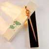 Caja de Regalo para Pasador de Ébano, Pasador de Estilo Chino Tradicional, Accesorio para el Cabello Hanfu, Accesorio de Moda, Adorno para el Cabello, Pasador para Recogido, Sensación de Alta Gama