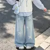 Conjunto de Menina Primavera e Outono 2026 Novo Estilo Moda Top Infantil Jeans de Perna Larga para Menina Grande Roupa de Outono Conjunto de Duas Peças