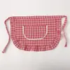 Delantal de algodón de media longitud, elegante y práctico para uso doméstico, anti-manchas, transpirable, ropa de trabajo para cocina, nuevo diseño a la moda