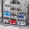 Caja de Zapatos Transparente para Mascotas Acrílico Estante Lateral con Tapa a Prueba de Polvo Gabinete Grande para Zapatos Estante de Exhibición para Almacenamiento de Tenis
