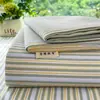 Sábana de algodón grueso original engrosada, pieza única, tapete refrescante vintage de lino, juego de tres piezas de sábana ajustable para cama individual de dormitorio estudiantil