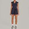 Vestido de Tenis Deportivo Qiusha sin Copas, Anti-Exposición, Ropa Interior Desmontable, Vestido de Tenis Fitness Yoga 2803