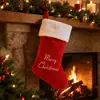 Calcetín de Navidad Bolsa de Regalo Adorno de Chimenea Decoración Navideña Regalo Pulgada Lazo Navideño