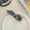 Grampo de Cabelo Torcido de Pérolas Minimalista e Elegante de Alta Qualidade para Mulheres, Presilha de Tubarão para Penteados no Topo da Cabeça, Adequado para Cabelos Grossos, Acessório de Cabelo
