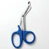 Tijeras Multifuncionales de Acero Inoxidable para Gasa, Tijeras para Lona, Kit de Primeros Auxilios para Vendajes al Aire Libre, Tijeras Curvas 18.5cm, Portátil para Uso al Aire Libre