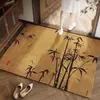 Nuevo Felpudo de Entrada Estilo Chino, Felpudo Verde para Recibidor, Alfombrilla de Cristal Velvet Resistente al Desgaste, Alfombra Personalizable y Duradera