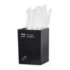 Xi Tea Juego de Cinco Piezas Mostrador de Bar Caja de Almacenamiento Resistente a Caídas de PC Juego de Cinco Piezas Juego de Caja de Taza de Papel para Café y Cuchara para Helado