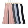 24499-2025 Primavera Novo Estilo Europeu e Americano Fino Cordão Cintura Baixa Mop Solto Micro-rasgos Calças Casuais