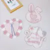 Estilo coreano original de fábrica DIY lindo gato amor conejo perla accesorios bordado para ropa accesorios de joyería tridimensional