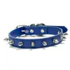 Collar Anti-mordidas para Perro Collar para Mascota Perro Pequeño Mediano Collar con Remaches Collar Duradero para Gato Suministros para Mascotas Collar de Cuero