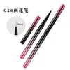 Set de Brochas para Uñas Transfronterizo Nuevo Cuadradas y Redondas para Pintura, Dibujo de Líneas, Degradado, Barrido, Estilo Francés, Cabezal Angulado, Brochas para Fototerapia