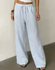Pantalones de pierna ancha de cintura alta para mujer de verano, cintura elástica estampada, pantalones largos casuales holgados, pantalones rectos con cordón estilo vacacional