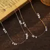 Colar de Franja com Diamante Cintilante em Prata Esterlina 925 para Mulheres, Exquisito, Simples e Descolado, Versátil para Celebridades da Internet, Corrente de Clavícula Cintilante e Extremamente Fina Novo