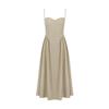 Comercio Exterior vestido sexy Spice Girls Vestido sexy de tirantes con cuello en V para mujer Vestido midi adelgazante de cintura sin espalda para mujer