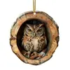 Decoraciones Navideñas de Mapache Castaño Transfronterizas Adornos para Árbol de Navidad Adornos Pequeños Acrílicos Impresos Planos 2D