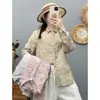 2026 Novo Estilo Japonês Mori Girl Estampa Graffiti Gola Pontuda Cardigã Feminino Camisa de Manga Longa Camisa de Primavera Atacado