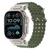 Adequado para Pulseiras de Apple Watch, Pulseiras de Relógio de Silicone S11, Pulseiras Esportivas de Silicone Ultra, Pulseiras Pioneer Ocean Mecha