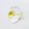 6.5cm Cabeza de Orquídea Mariposa Simulada Tacto PU Pasador Guirnalda Boda Decoración DIY Mesa de Postres Fabricante Mayorista