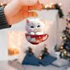 Novo Pingente Transfronteiriço de Acrílico Plano Mundo Animal Festa de Natal Pingente Decoração Árvore de Natal