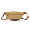 Bolsa de Cintura Casual Unissex Preta Vermelha de Nylon Transversal com Alça Ajustável
