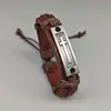 Joias Europeias e Americanas Transfronteiriças Pulseiras de Couro Trançado Retrô Personalizadas Simples com Ajuste de Puxar Pulseiras Masculinas e Femininas Atacado