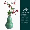 Vaso Celadon em Forma de Cabaça para Decoração de Sala de Estar, Pequeno Recipiente para Flores, Arranjo de Flores Hidropônicas, Vaso de Cabaça Verde Longquan Cerâmico