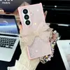 Exportação Transfronteiriça Adequada para Capa de Celular Samsung Zfold7 Laço Brilhante Diamante Zfold5/6/ Desconto de 60% Tela Empilhada Pulseira para Mulheres