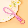 Tiras de celular trançadas com nó de diamante coloridas feitas à mão, acessórios versáteis e simples para DIY, materiais para enfiamento de contas, atacado