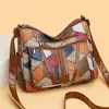 Bolso Bandolera Transfronterizo para Mujer 2025 Gran Capacidad Bolso Nuevo Costura de Moda Versátil para Mediana Edad Piel Suave Bolso de Hombro para Madre