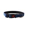 Amingge nuevos suministros para mascotas collar de cinta de nailon de color traje de cuerda de tracción material reflectante collar para perro