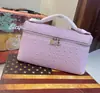 Lp19 Bolsa para Lonchera Estilo Gigi Cuero Genuino Bolso de Mujer Otoño Patrón de Avestruz Bolso de Mano Neceser Bolso de Hombro Cruzado para Teléfono